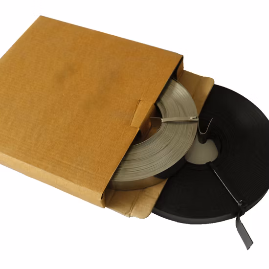 Bandas de acero inoxidable de 5/8 de pulgada en bolsa de plástico